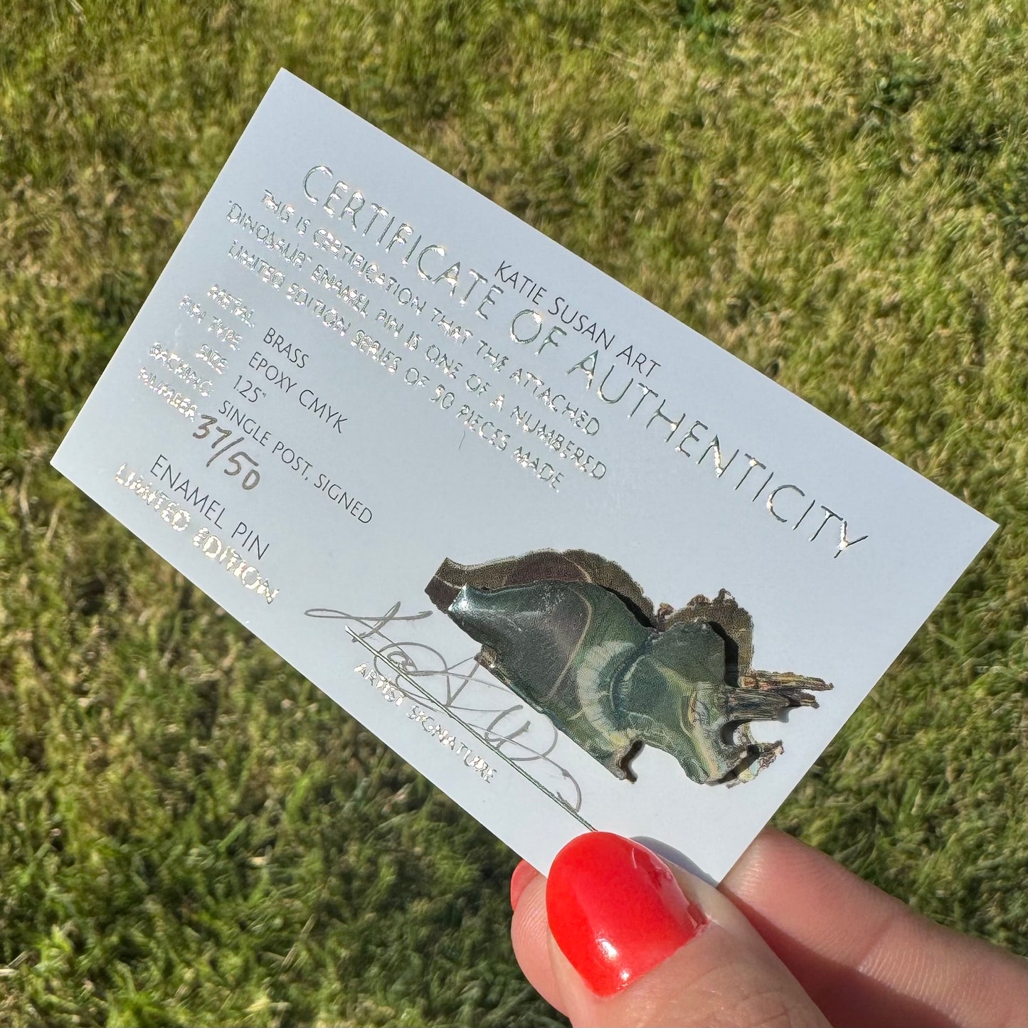 Dinosaur Limited-Edition Enamel Pin