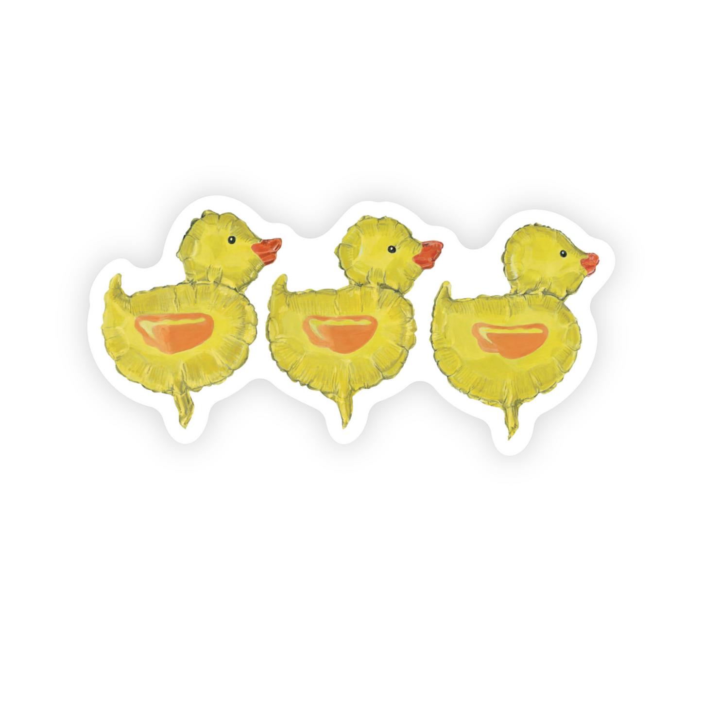 Ducks in a Row Sticker