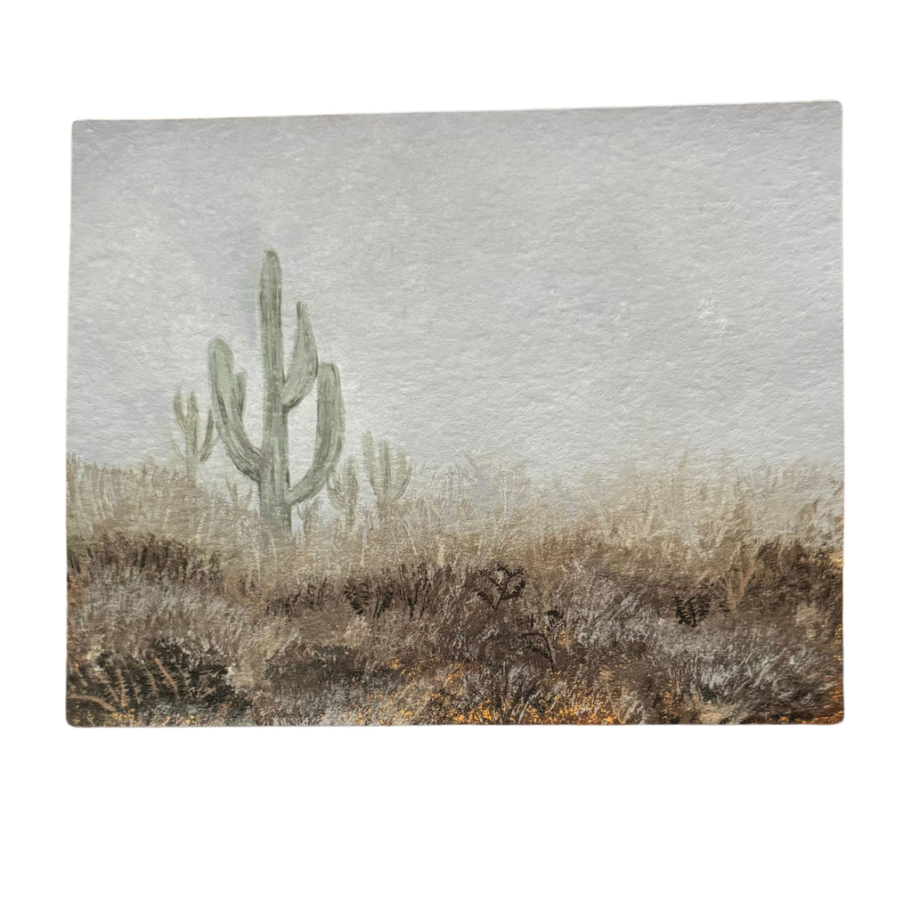 Foggy Desert Landscape