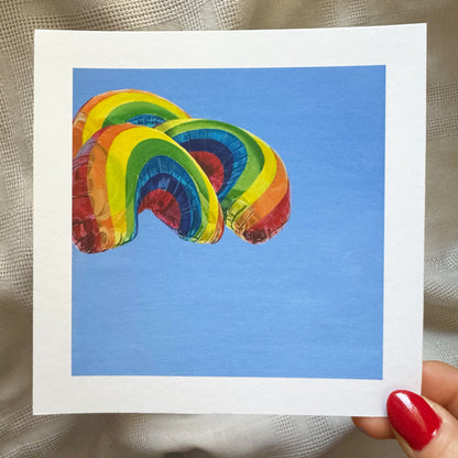 Chasing Rainbows Mini Art Print