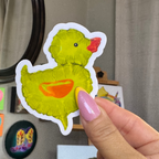Duck Sticker Permission To Begin