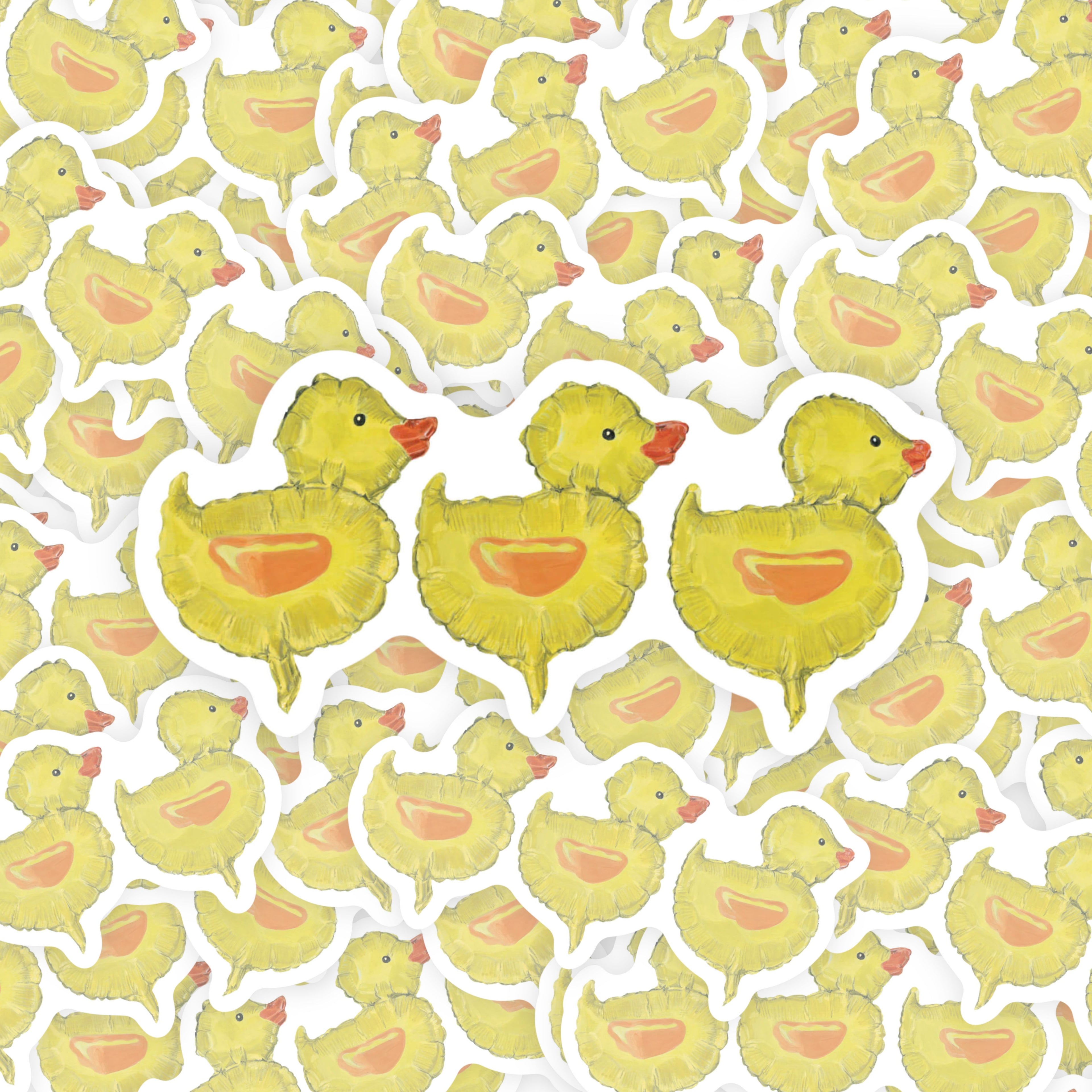 Ducks in a Row Sticker