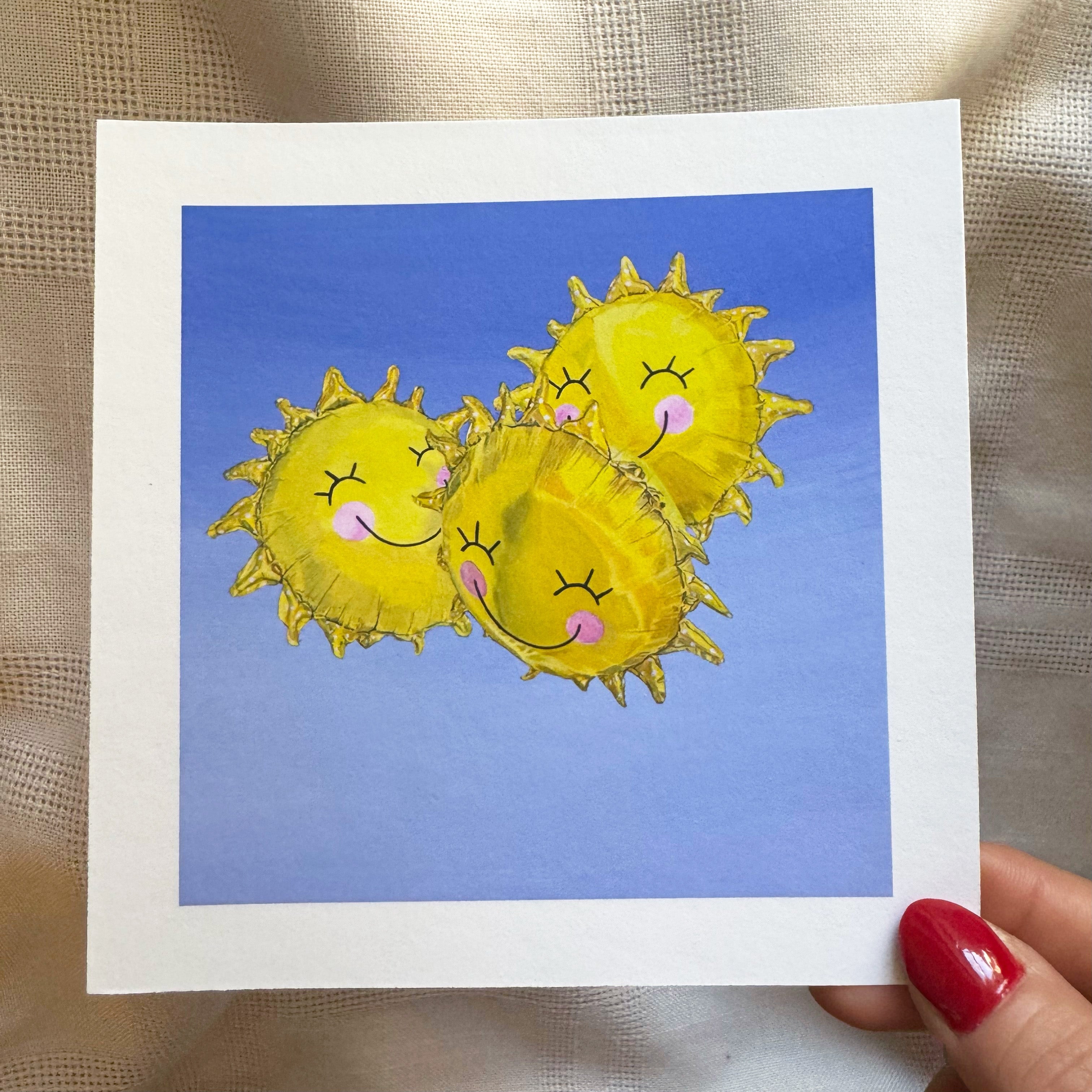 Here Comes the Sun Mini Art Print
