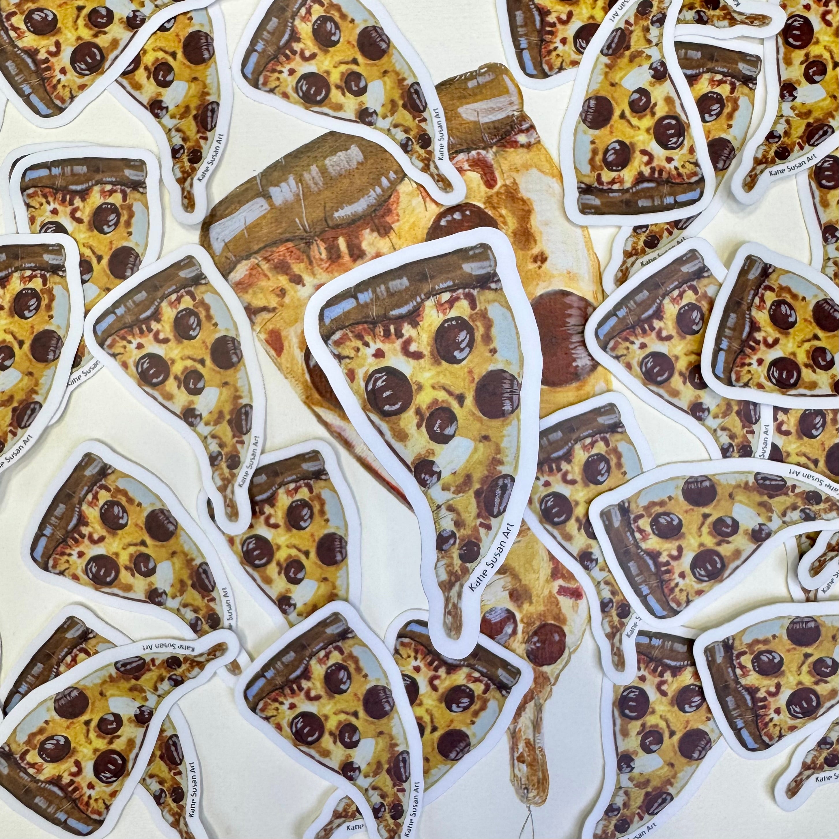 Melting Pizza Sticker