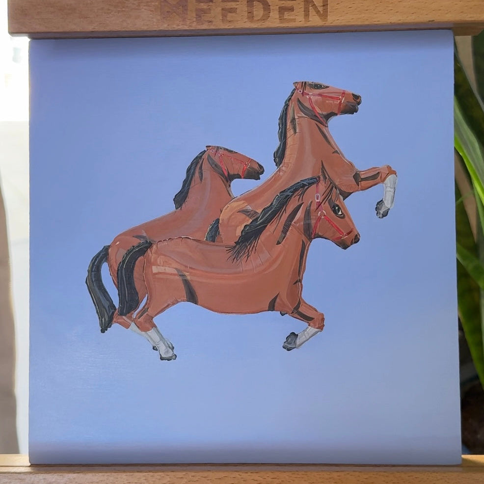 Sostén tus caballos Pegatina