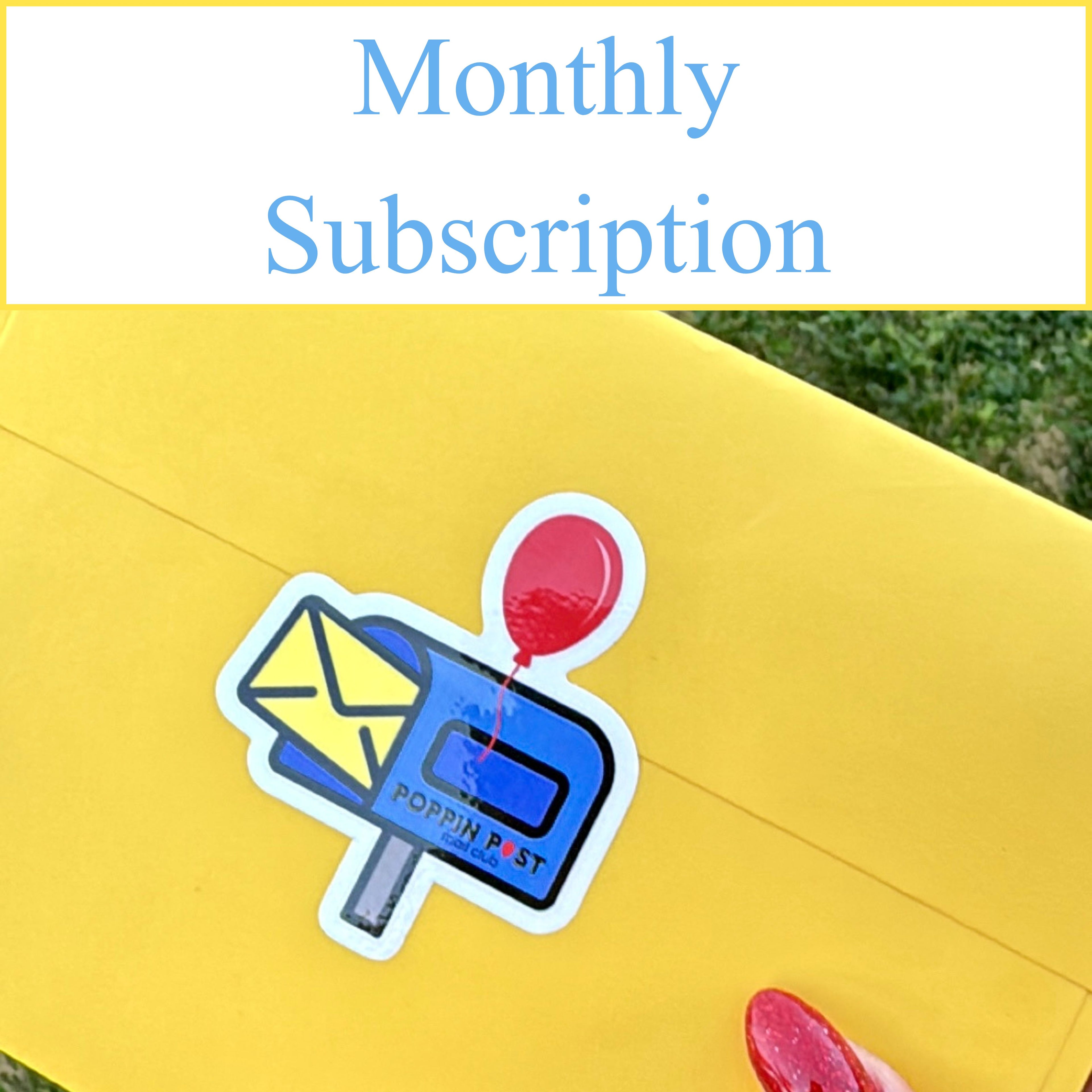 Poppin Post Mail Club - Monthly Subscription