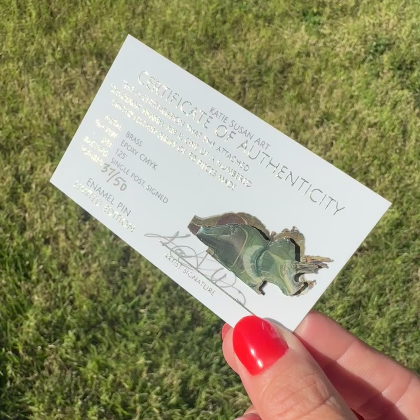 Dinosaur Limited-Edition Enamel Pin